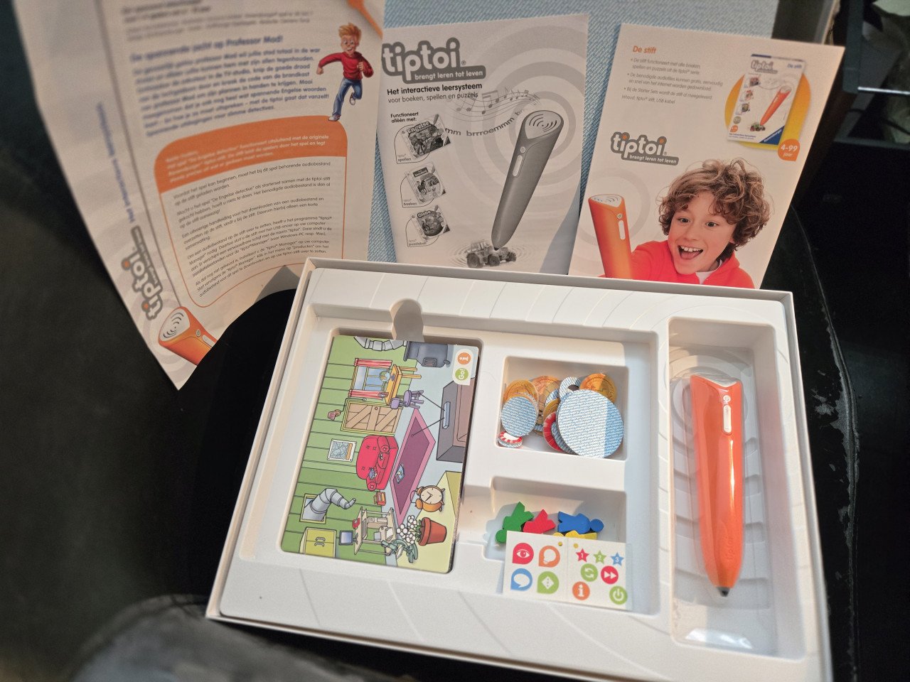 Complete Tiptoi starter set inclusief de stift en het spel