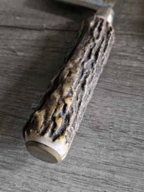 Jaren 80/ 5 delig design Tranchierbesteck Dreizack  Solingen