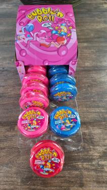 🎈Doos met 19 Bubble 'n Roll kauwgom rollen.