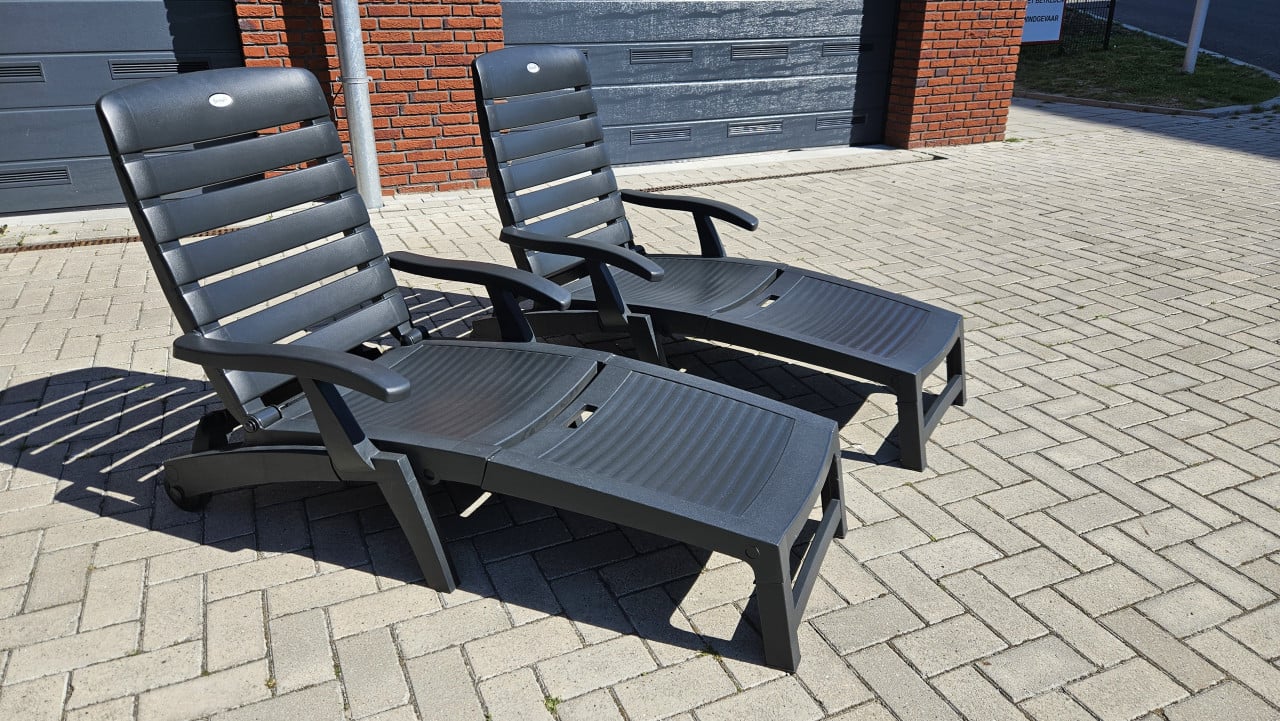HARTMAN ligbed stoelen met kussen (2x)