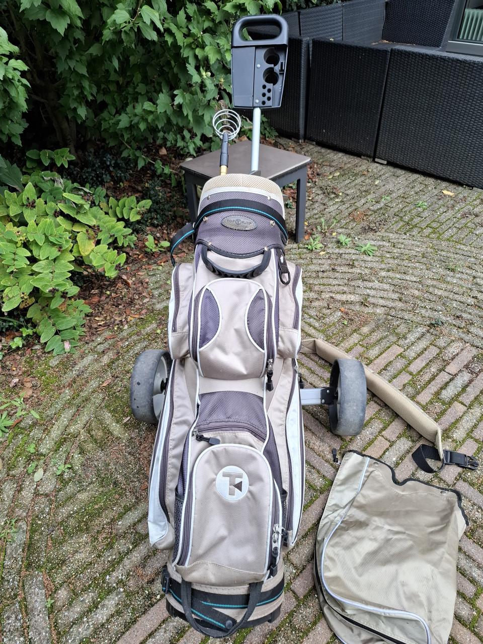 Golftas en golftrolley