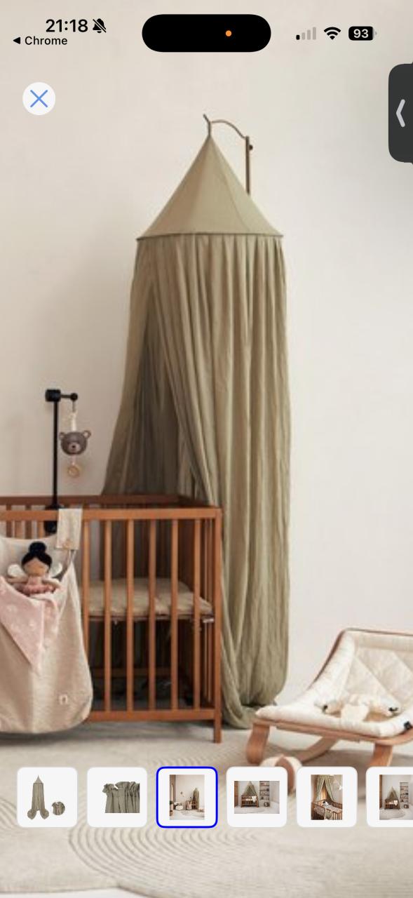 Jollein klamboe olive green met piekstok