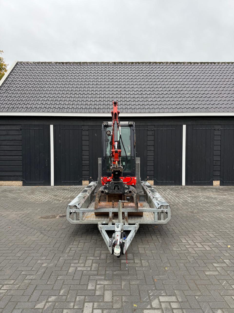 Nette complete set, Kubota KX019-4, sorteergrijper, aanhanger