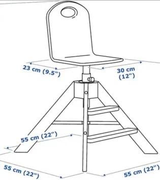 Ikea Graval junior/kinderstoel, als nieuw