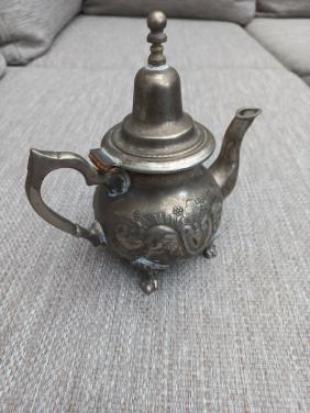 Antieke zilver Marokkaanse theepot.