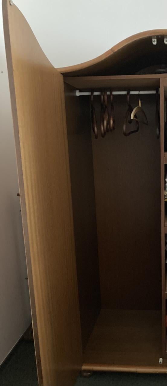 Kledingkast hout/bamboe hanglegkast