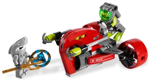 LEGO Atlantis 8057: Slag bij het scheepswrak  2 figuren.