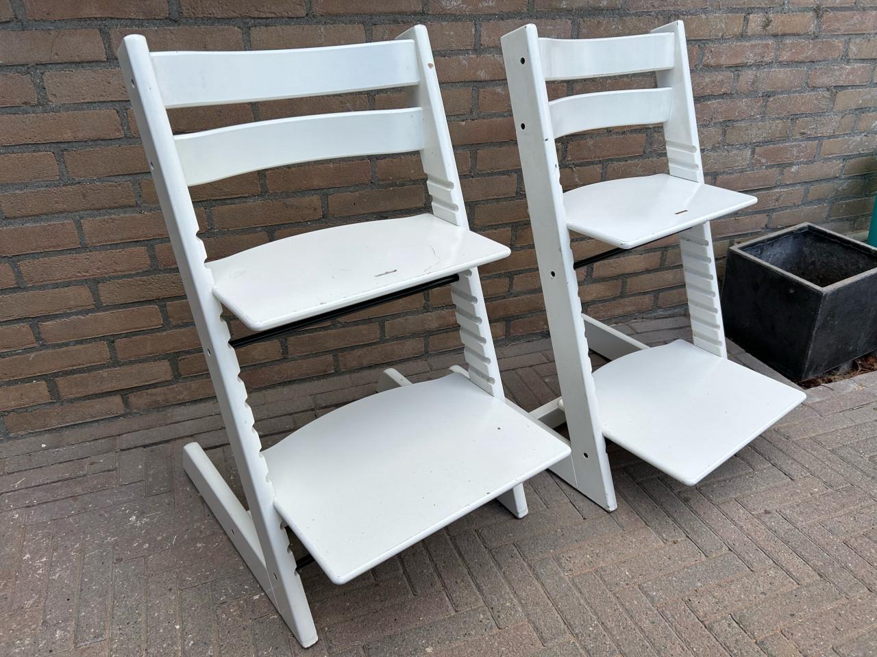 Stokke Tripp Trapp stoelen 2 stuks nog in goede staat