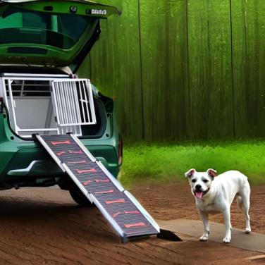 Loopplank Hond Telescopisch - Rood