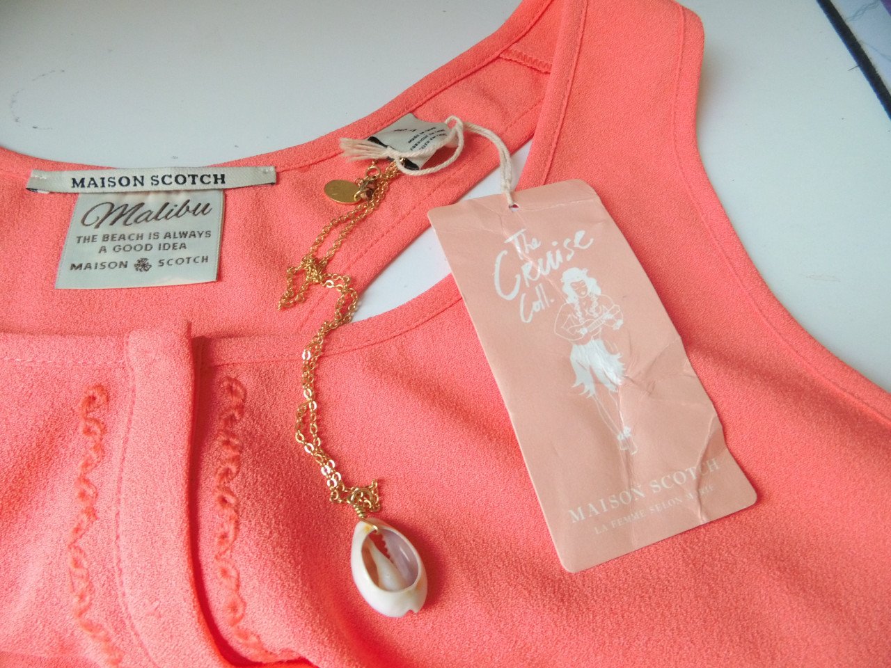 Jurk van Maison Scotch maat 38-40.