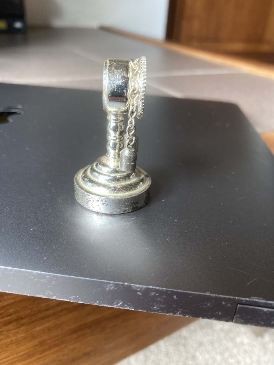 Vintage Miniatuur staande klok poppenhuis