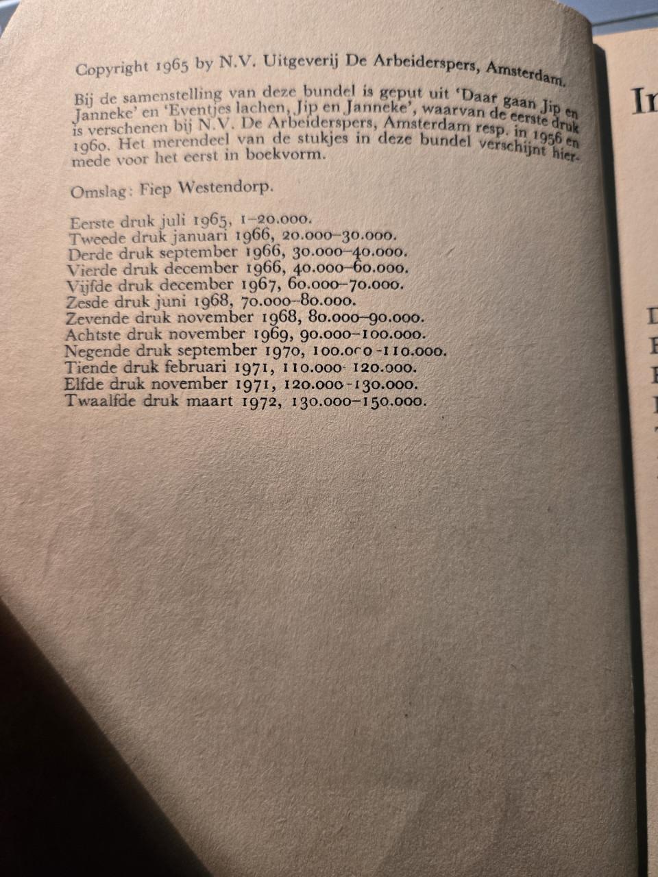 Jip en Janneke: Vijfde boek 1972