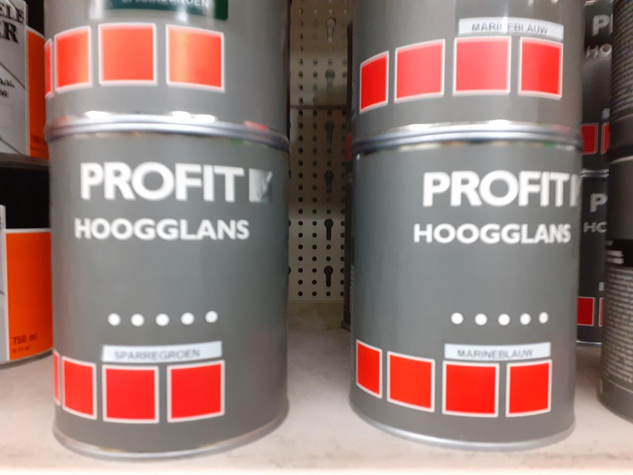 10 blik profit hoogglans verf voor 15 euro is bijna gratis