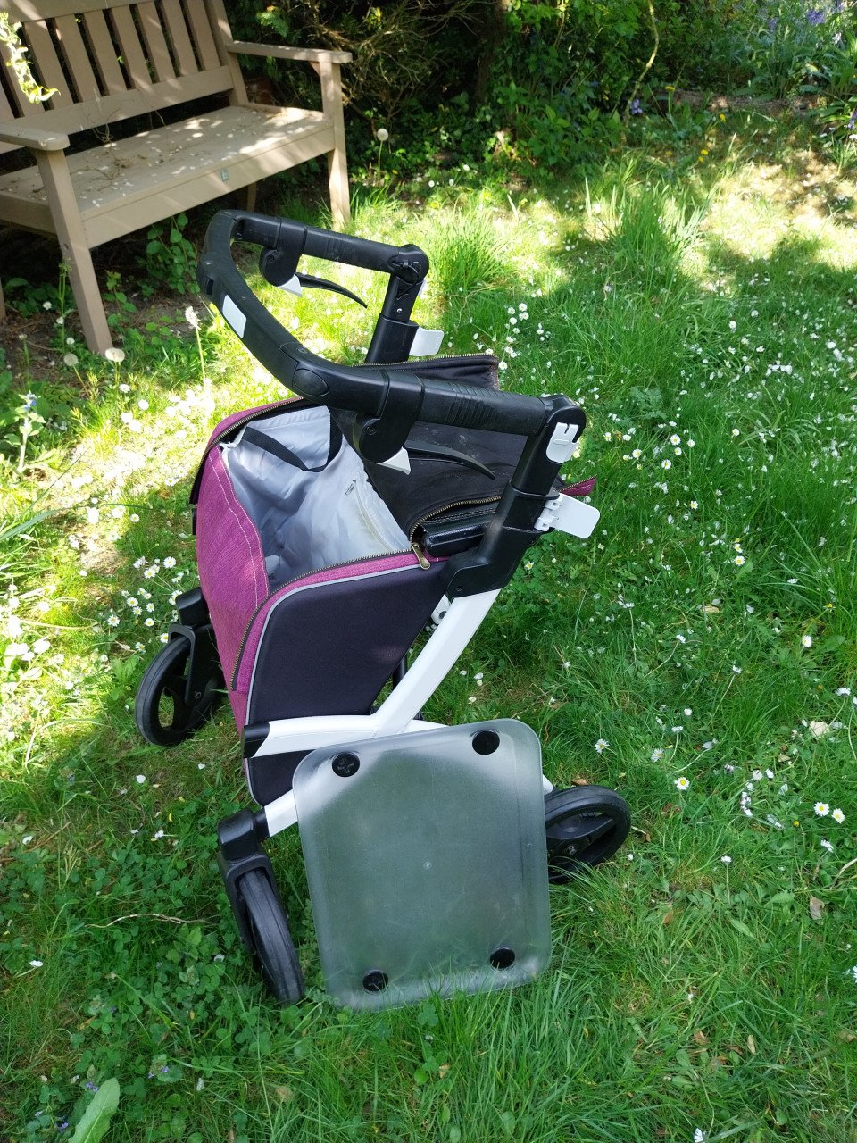 Te koop Rolls flex rollator met zeer grote tas