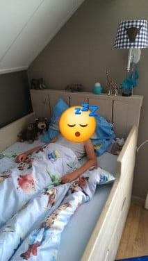 Steigerhouten hoogslaper met 3 lades