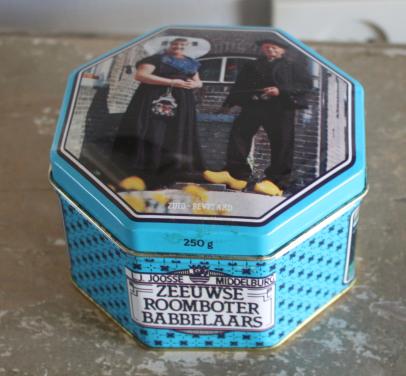 Blikje zeeuwse roomboter babbelaars