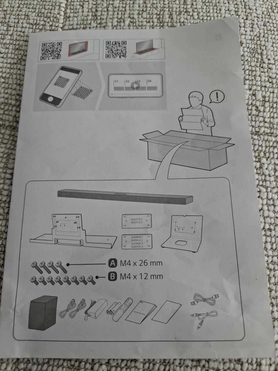 Beugel voor LG soundbar  DS9S voor Oled C2 C3