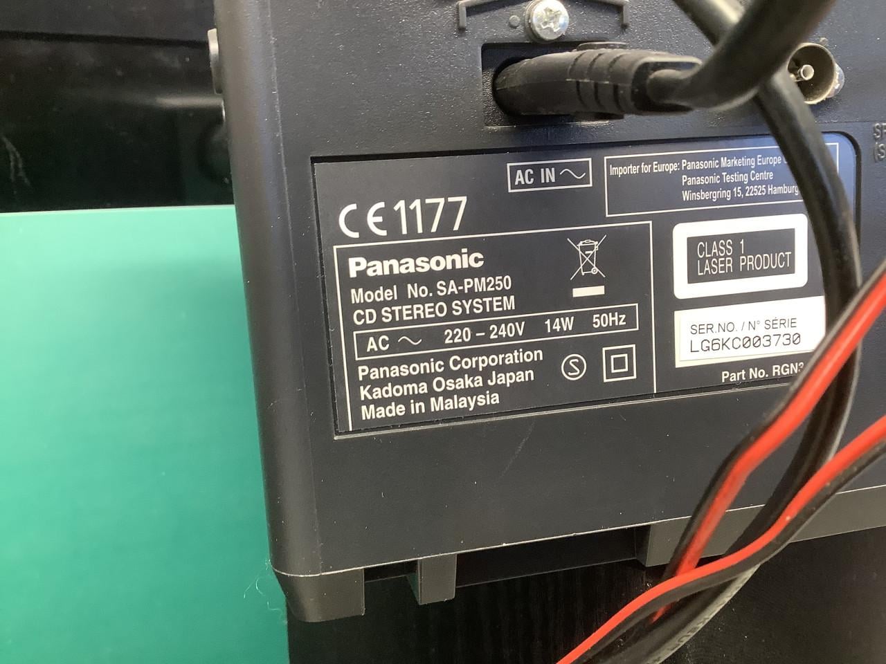 Stereo setje van Panasonic radio, cd’s, usb en Bluetooth speler. ZGAN
