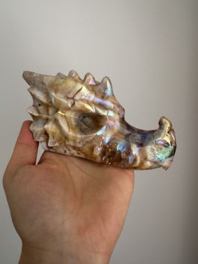 Aura Sfaleriet Drakenkop Geel Paars