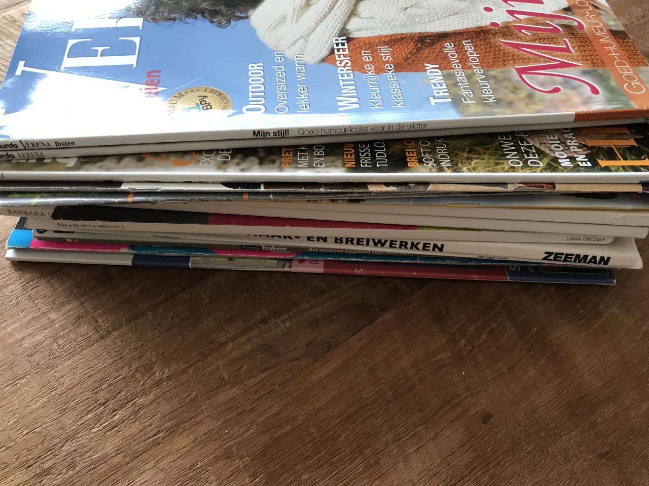Diverse haak en brei bladen