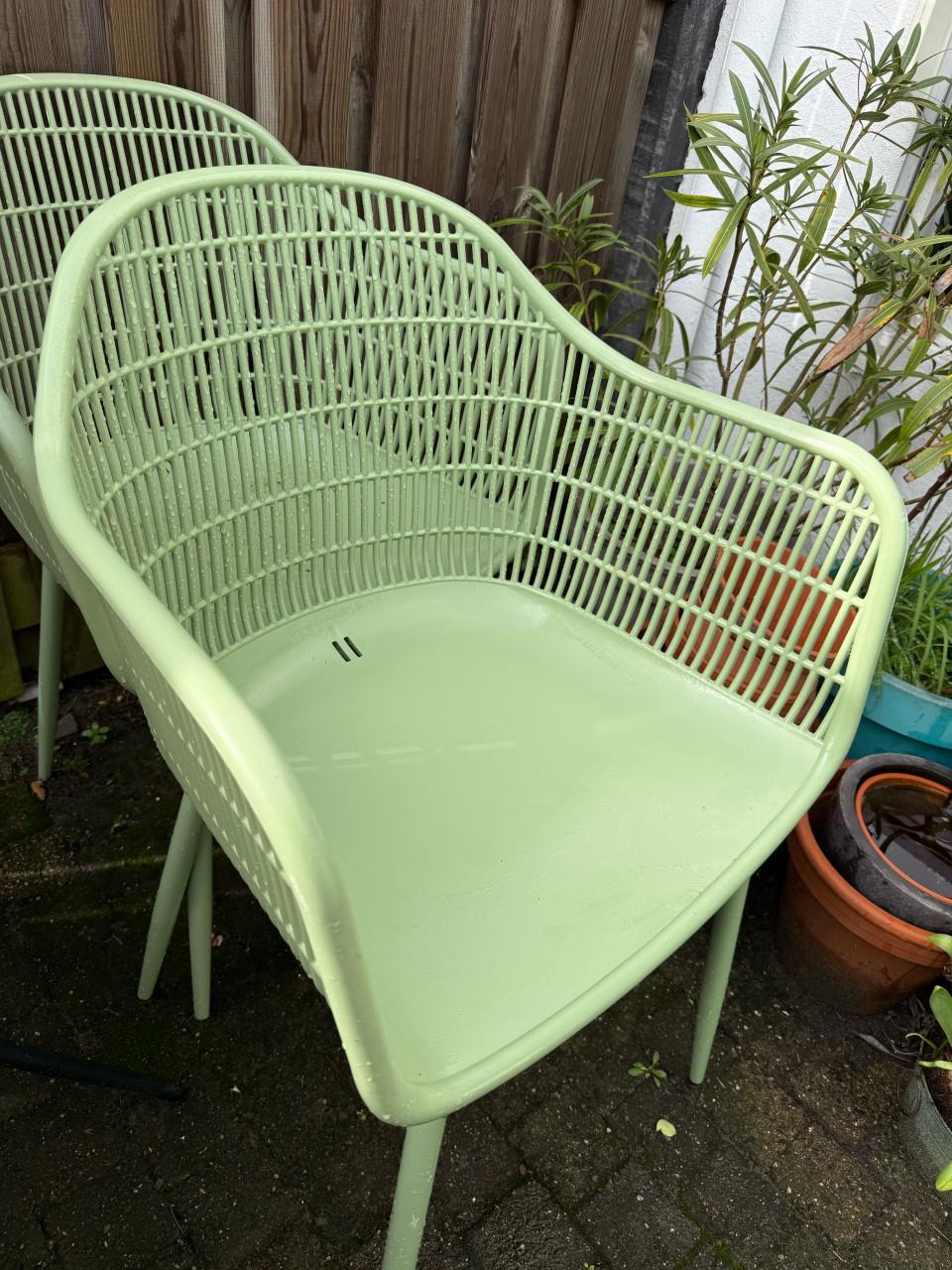 Mooie kunsstof tuinstoelen