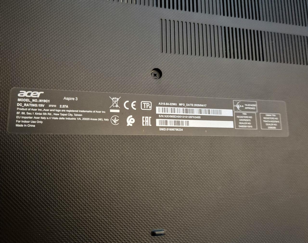 Laptop Acer Aspire 3