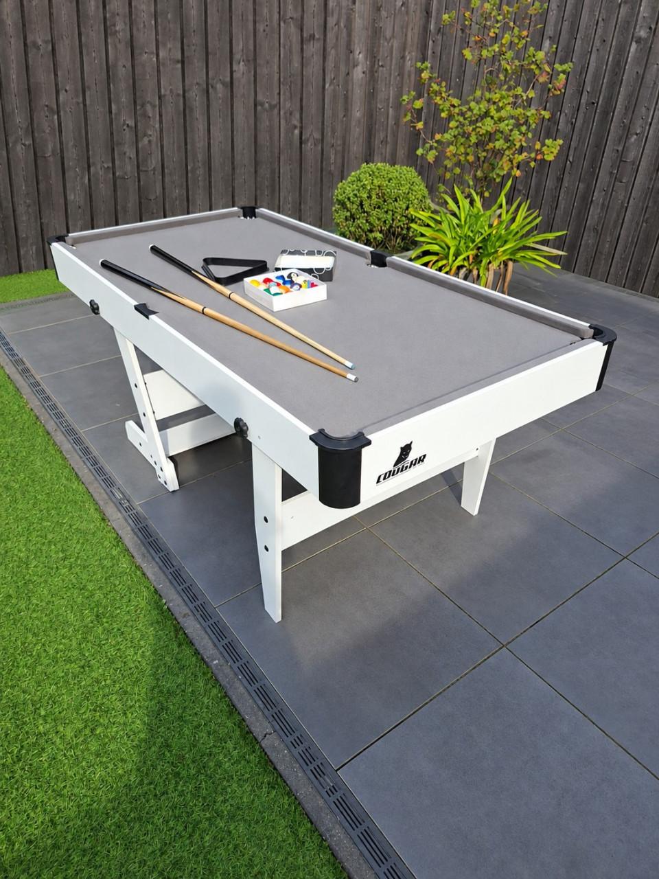 Pooltafel Cougar 6ft- 184cm met accessoires