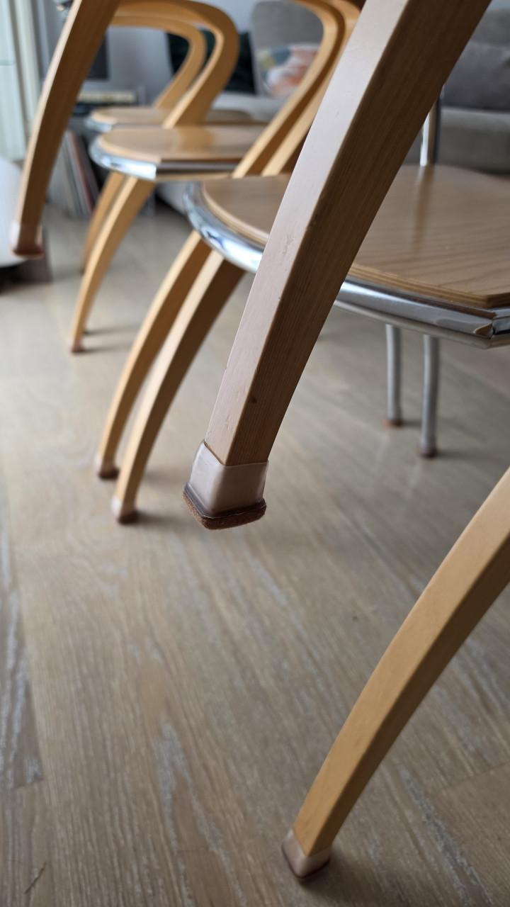 4x vintage design eetkamer stoelen "Can Can" van Komplot Design