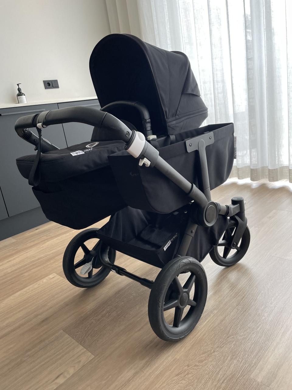 Bugaboo Donkey 3 Duo All Black - met veel accessoires