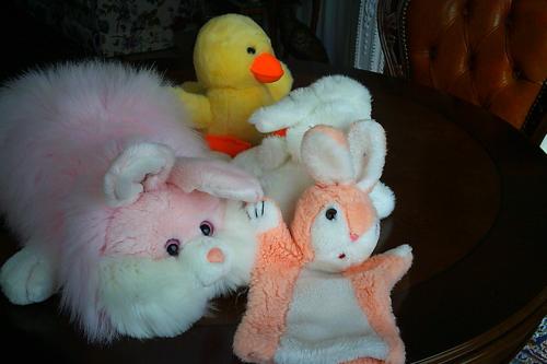 VIER nieuwe knuffels.