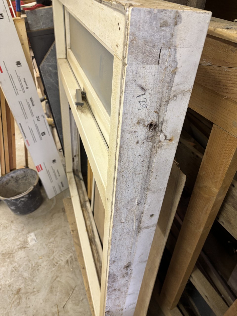 *gratis*hard houten kozijn met bovenlicht