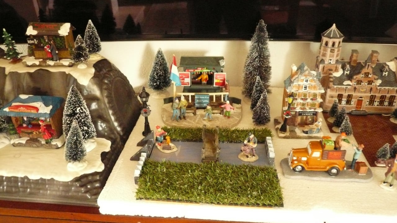 Kerstdorp geheel compleet met verlichting