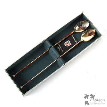 4 st. zilveren lepels Schoonhovense traditie in doosje met certificaatje