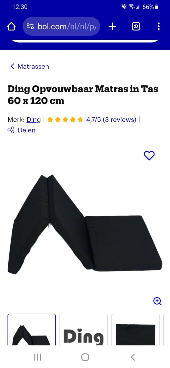 Campingbed en matras