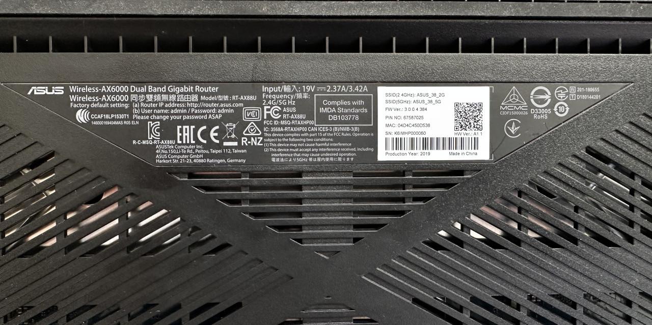 ASUS ROUTER  RT-AX88u