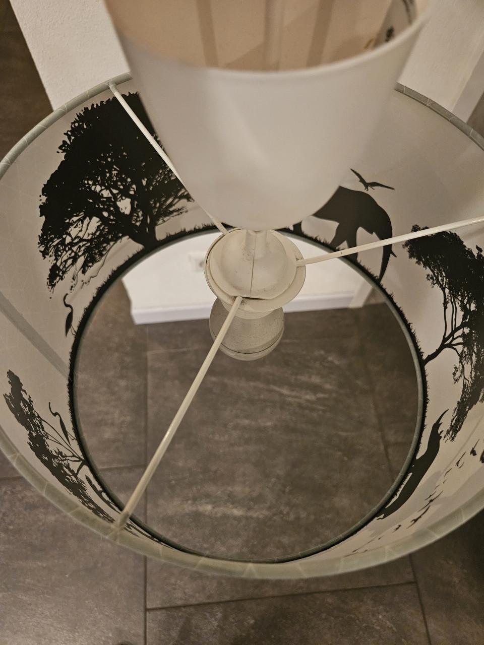 Hanglamp mint groen, dieren. Bijv. voor baby/kinderkamer