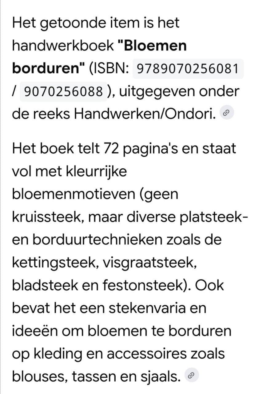 Bloemen borduren borduurboek maandblad handwerken