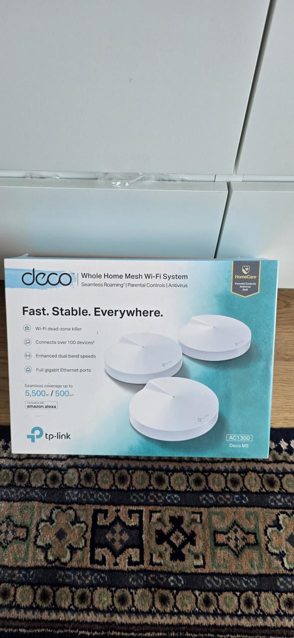 TP-LINK DECO M5  AC1300 WI-FI SYSTEEM NIEUW GESEALD IN DOOS