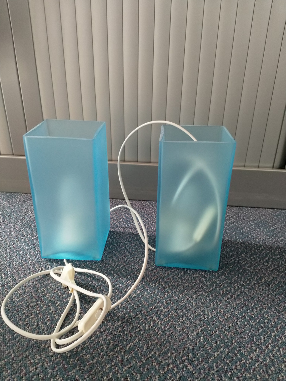 2 Glazen lampjes