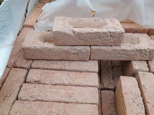 Metselstenen brons rood genuanceerd hv wf  500 stuks