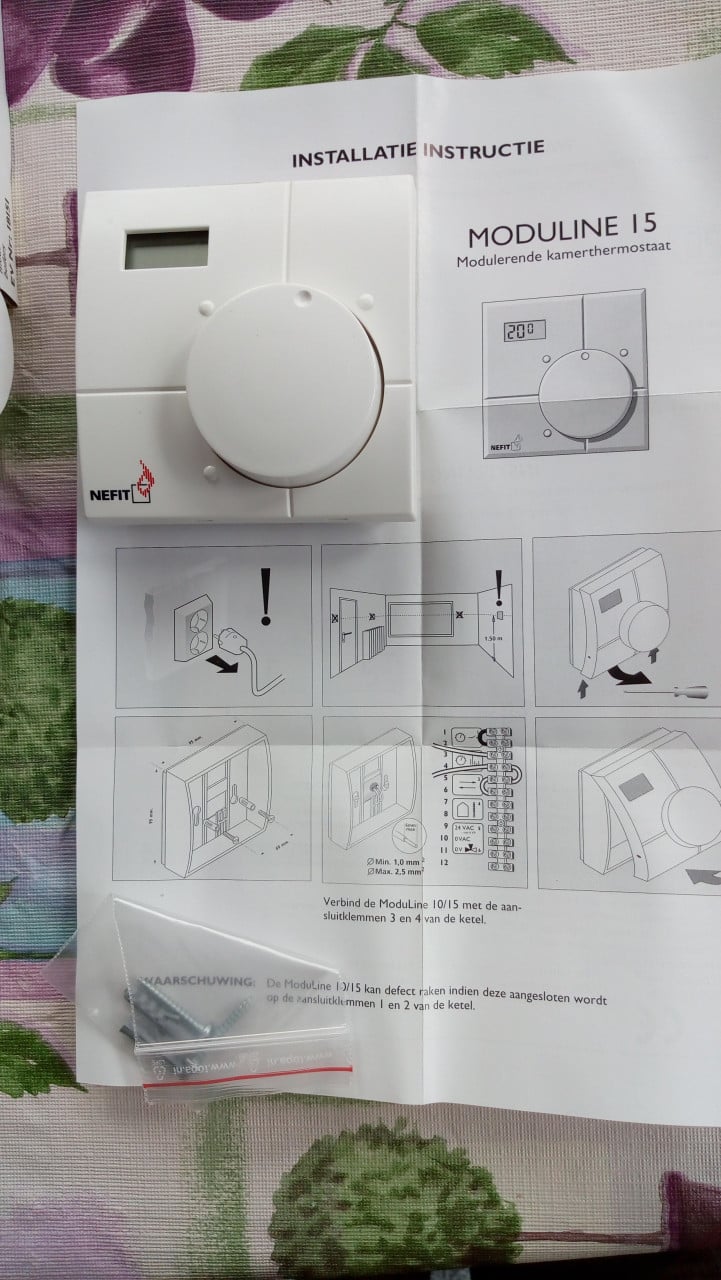Nieuwe Nefit Moduline 15 Kamerthermostaat