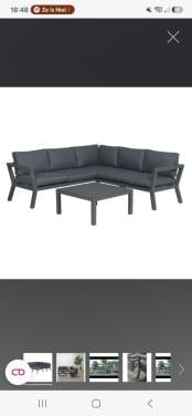 Tuinset grijs