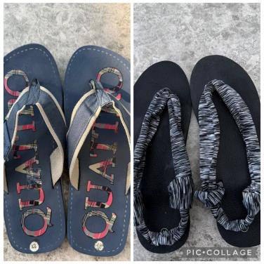 2 paar NIEUWE slippers. Sandaaltjes. Mt 42. Zwarte Passen ook voor 51.
