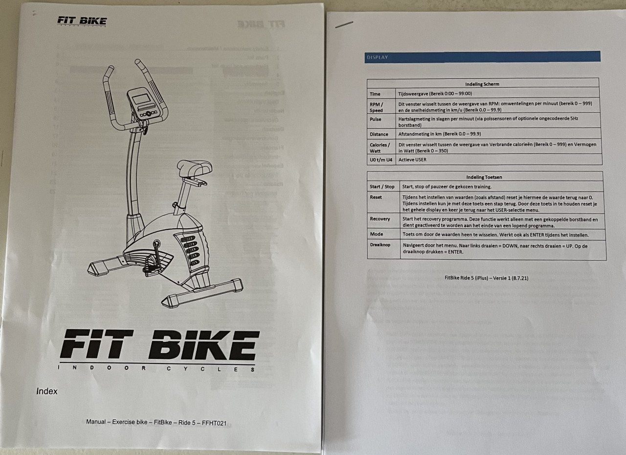 Hometrainer Fitbike Ride 5 iPlus