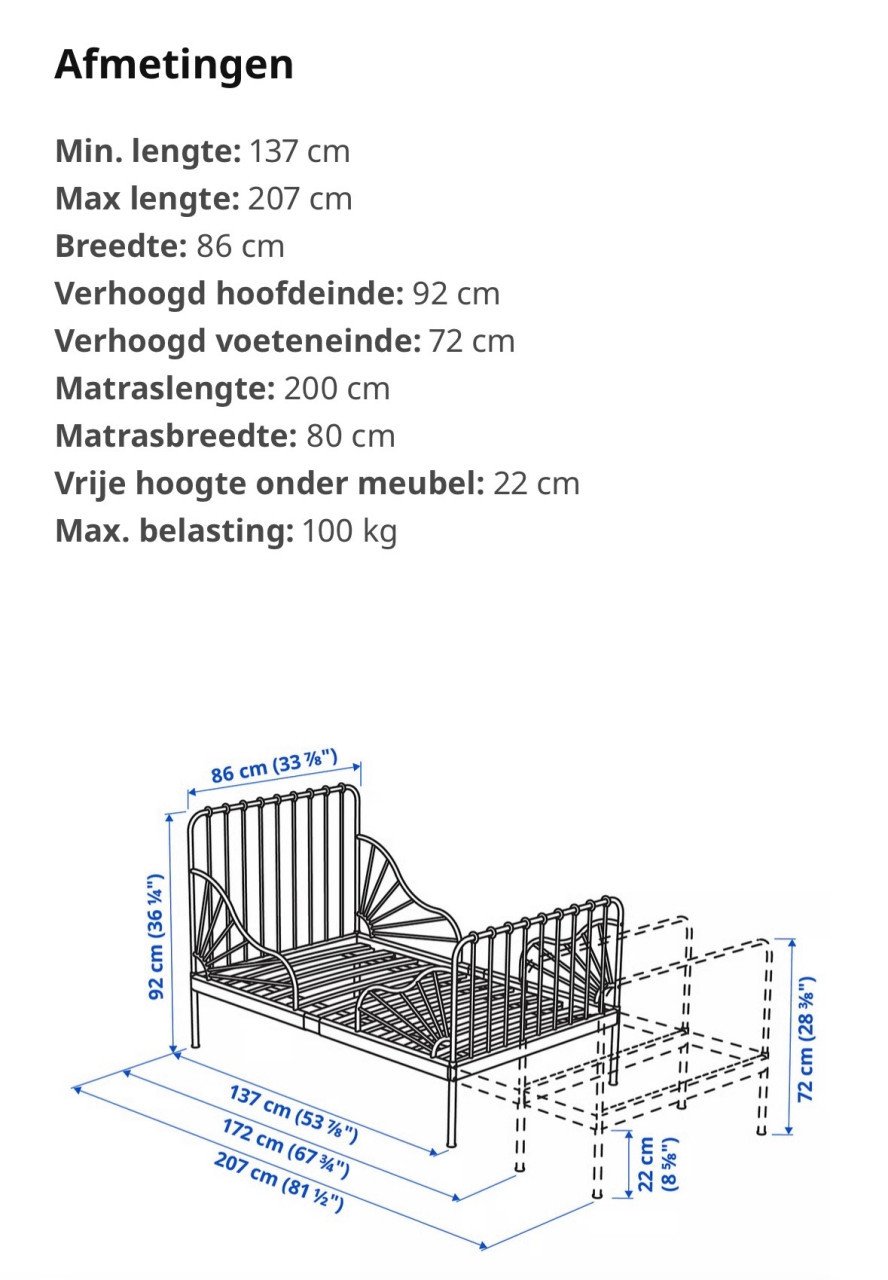 Meegroei bed ikea roze