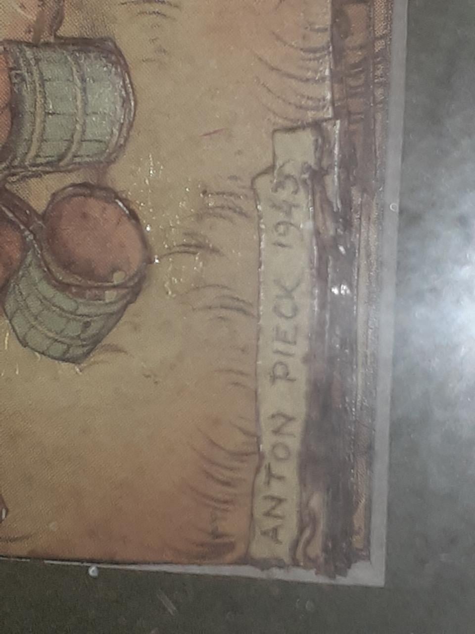 Schilderijtjes** Anton Pieck*" Antiek " 3D " - 1945
