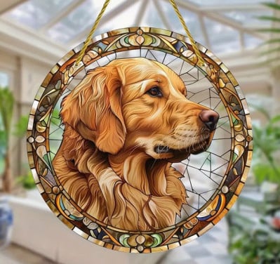 Raamhanger golden retriever