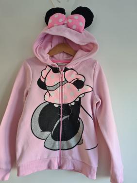 Minnie Mouse  Disney roze hoodie sweater vest van H&M  Maat 122-128