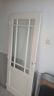 Binnendeur met  glas
