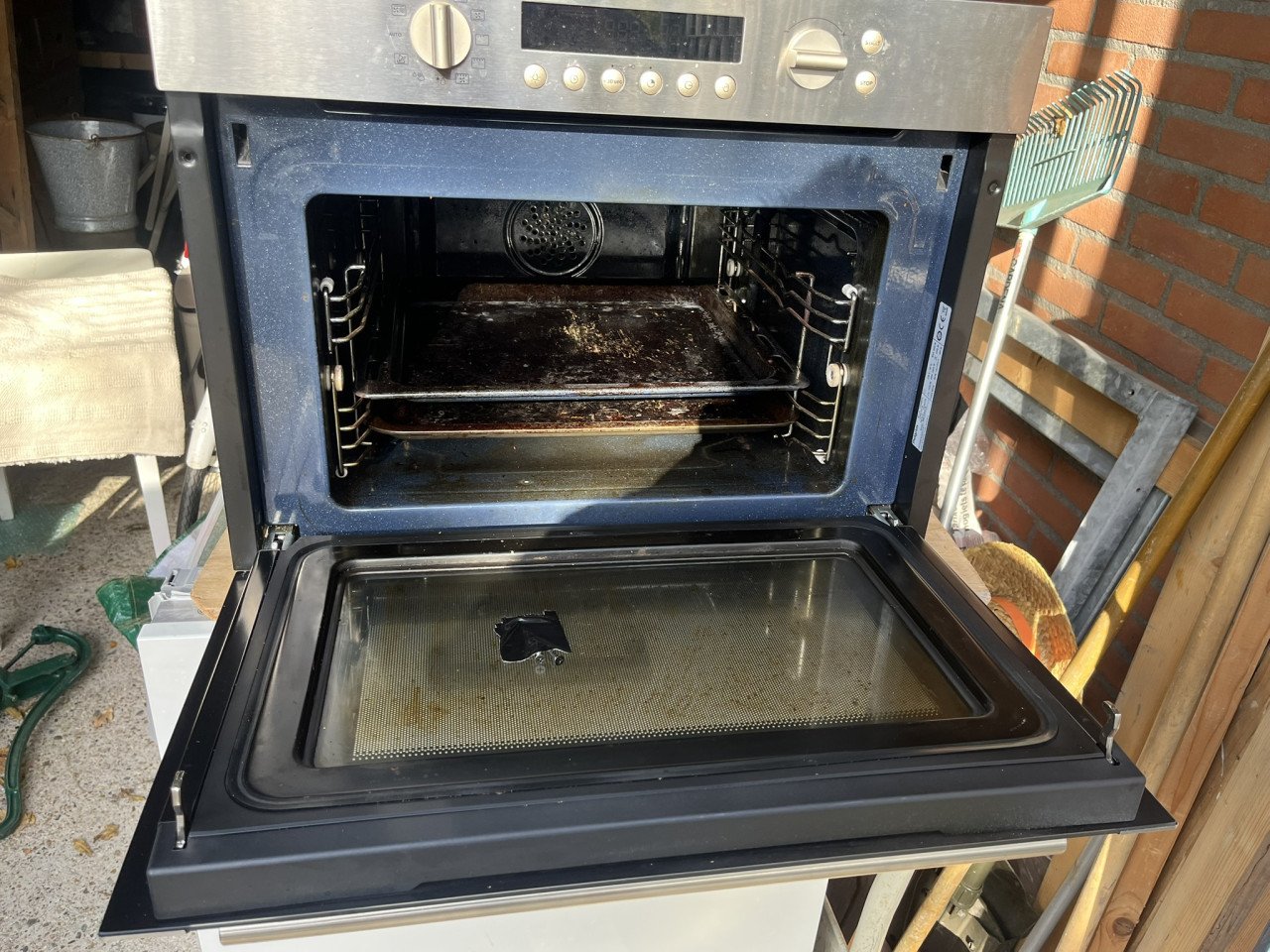 Oven-magnetron Pelgrim MAC696RVS inbouw